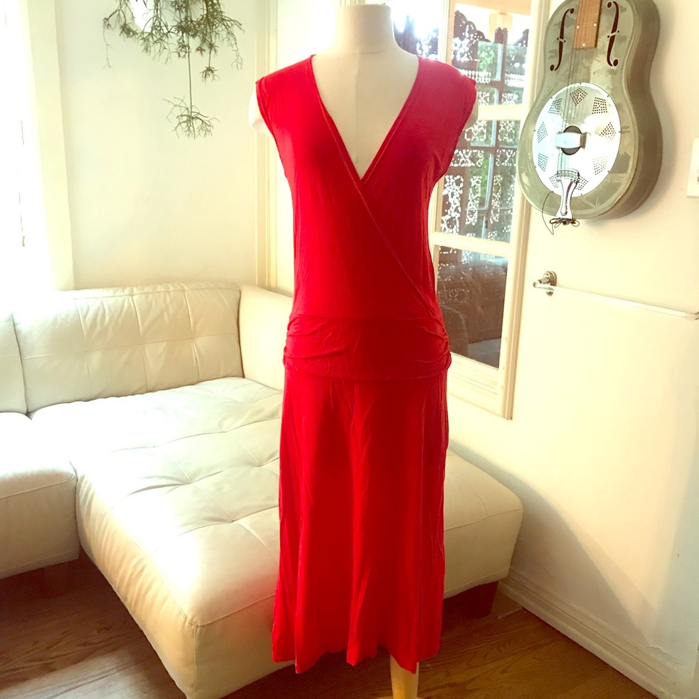 James Perse Red Dress 4